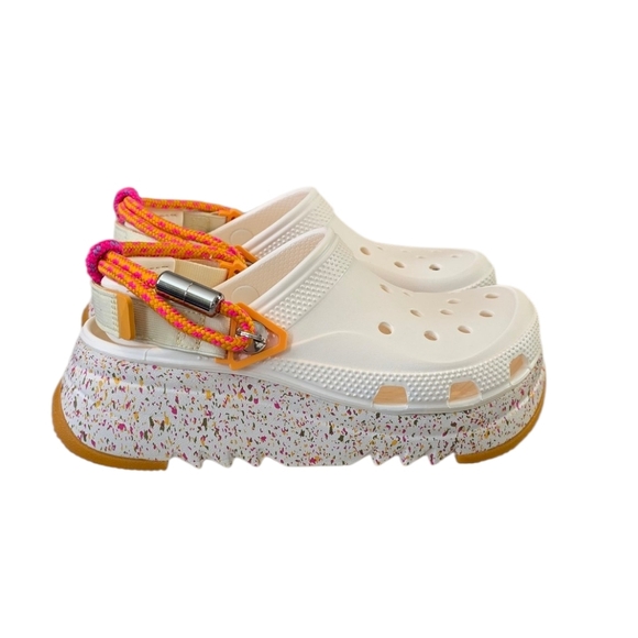 Crocs Hiker Xscape Festival Chalk/Orange Clog Shoe Size Men 5, Women 7 - Picture 3 of 7